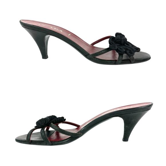 Prada Crochet Sandal Heels - Picture 3 of 7